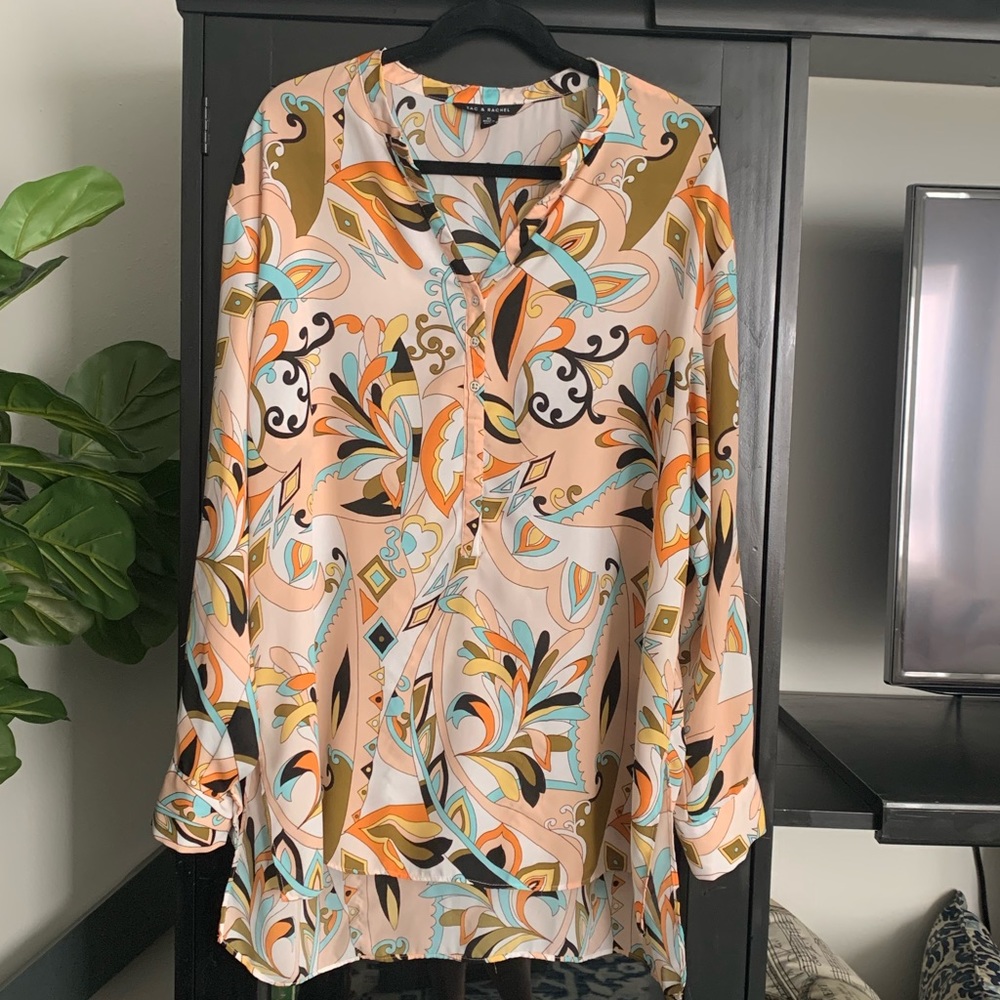 Zac & Rachel Contemporary Floral Blouse / Tunic